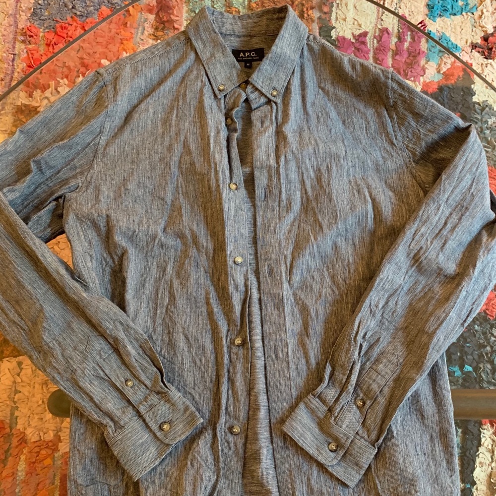 A.P.C. Woven Button Down Shirt